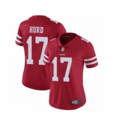 Women's San Francisco 49ers #17 Jalen Hurd Red Team Color Vapor Untouchable Limited Player Football Jersey