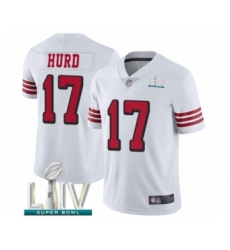 Youth San Francisco 49ers #17 Jalen Hurd Limited White Rush Vapor Untouchable Super Bowl LIV Bound Football Jersey