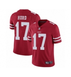 Youth San Francisco 49ers #17 Jalen Hurd Red Team Color Vapor Untouchable Limited Player Football Jersey