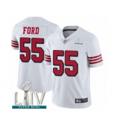 Men's San Francisco 49ers #55 Dee Ford Limited White Rush Vapor Untouchable Super Bowl LIV Bound Football Jersey