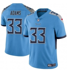 Men's Tennessee Titans #33 Jamel Adams Blue Vapor Limited Football Stitched Jersey