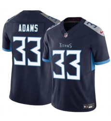 Men's Tennessee Titans #33 Jamel Adams Navy 2024 F.U.S.E. Vapor Limited Football Stitched Jersey