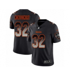 Men's Chicago Bears #32 David Montgomery Limited Black Smoke Fashion Football Jersey
