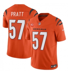 Men's Cincinnati Bengals #57 Germaine Pratt Orange 2024 F.U.S.E With 1-star C Vapor Untouchable Limited Football Stitched Jersey