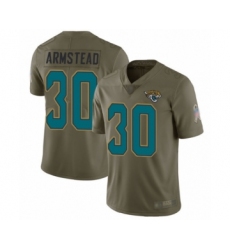Youth Jacksonville Jaguars #30 Ryquell Armstead Limited Olive 2017 Salute to Service Football Jersey