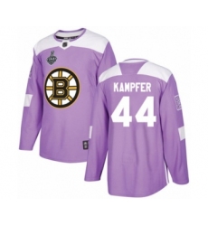 Youth Boston Bruins #44 Steven Kampfer Authentic Purple Fights Cancer Practice 2019 Stanley Cup Final Bound Hockey Jersey