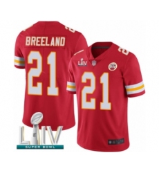 Men's Kansas City Chiefs #21 Bashaud Breeland Red Team Color Vapor Untouchable Limited Player Super Bowl LIV Bound Football Jersey