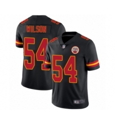 Youth Kansas City Chiefs #54 Damien Wilson Limited Black Rush Vapor Untouchable Football Jersey