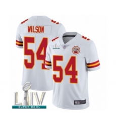 Youth Kansas City Chiefs #54 Damien Wilson White Vapor Untouchable Limited Player Super Bowl LIV Bound Football Jersey