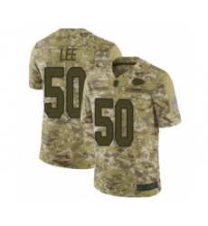 Youth Kansas City Chiefs #50 Darron Lee Limited Camo 2018 Salute to Service Football Jersey