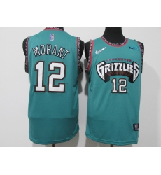 Men's Memphis Grizzlies #12 Ja Morant Blue Swingman Stitched Basketball Jersey