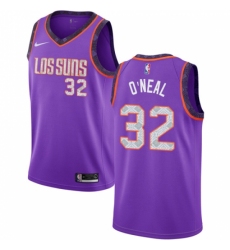 Youth Nike Phoenix Suns #32 Shaquille O Neal Swingman Purple NBA Jersey - 2018 19 City Edition