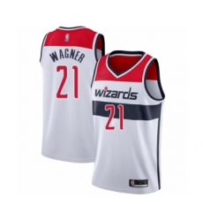Youth Washington Wizards #21 Moritz Wagner Swingman White Basketball Jersey - Association Edition