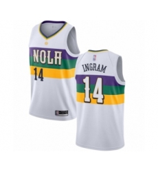 Youth New Orleans Pelicans #14 Brandon Ingram Swingman White Basketball Jersey - City Edition