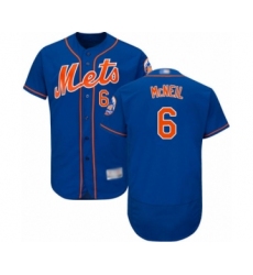Men's New York Mets #6 Jeff McNeil Royal Blue Alternate Flex Base Authentic Collection Baseball Jersey