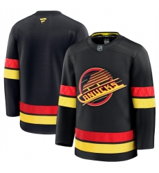 Men's Vancouver Canucks Blank Black 2024-25 Alternate Stitched Hockey Jersey