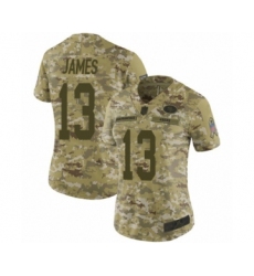 Women's San Francisco 49ers #13 Richie James Limited Camo 2018 Salute to Service Football Jersey