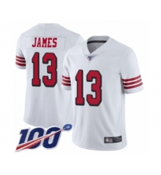 Youth San Francisco 49ers #13 Richie James Limited White Rush Vapor Untouchable 100th Season Football Jersey