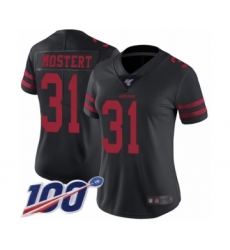Women's San Francisco 49ers #31 Raheem Mostert Black Vapor Untouchable Limited Player 100th Season Football Jersey
