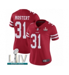 Women's San Francisco 49ers #31 Raheem Mostert Red Team Color Vapor Untouchable Limited Player Super Bowl LIV Bound Football Jersey