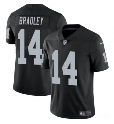 Men's Las Vegas Raiders #14 Carter Bradley Black 2024 Vapor Football Stitched Jersey