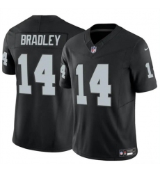 Men's Las Vegas Raiders #14 Carter Bradley Black F.U.S.E. Vapor Football Stitched Jersey