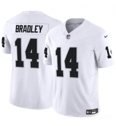 Men's Las Vegas Raiders #14 Carter Bradley White F.U.S.E. Vapor Football Stitched Jersey