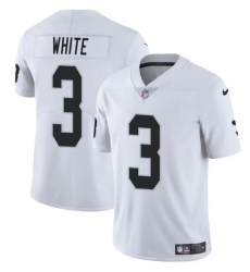 Men's Las Vegas Raiders #3 Zamir White White 2024 Vapor Football Stitched Jersey