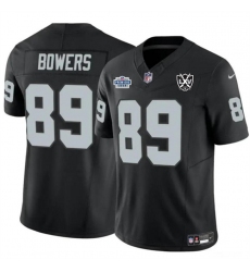 Men's Las Vegas Raiders #89 Brock Bowers Black 2024 F.U.S.E 65th Anniversary Vapor Stitched Football Jersey