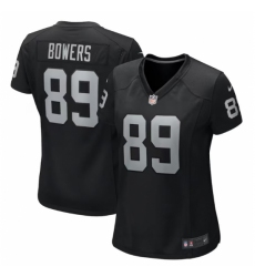 Women Las Vegas Raiders #89 Brock Bowers Black 2024 Draft Vapor Stitched Football Jersey