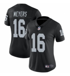 Women Las Vegas Raiders #16 Jakobi Meyers Black 2023 F U S E With John Madden Patch Vapor Limited Stitched Football Jersey