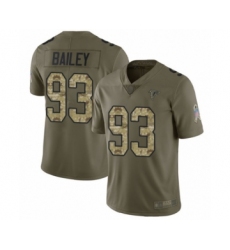 Men's Atlanta Falcons #93 Allen Bailey Limited Olive Camo 2017 Salute to Service Football Jersey