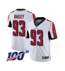 Men's Atlanta Falcons #93 Allen Bailey White Vapor Untouchable Limited Player 100th Season Football Jersey