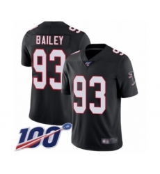 Youth Atlanta Falcons #93 Allen Bailey Black Alternate Vapor Untouchable Limited Player 100th Season Football Jersey