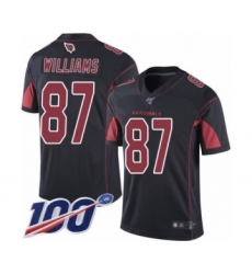 Men's Arizona Cardinals #87 Maxx Williams Limited Black Rush Vapor Untouchable 100th Season Football Jersey