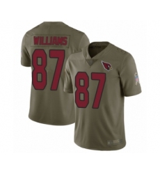 Men's Arizona Cardinals #87 Maxx Williams Limited Olive 2017 Salute to Service Football Jersey