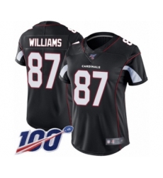 Women's Arizona Cardinals #87 Maxx Williams Black Alternate Vapor Untouchable Limited Player 100th Season Football Jersey