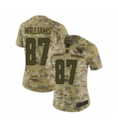Women's Arizona Cardinals #87 Maxx Williams Limited Camo 2018 Salute to Service Football Jersey