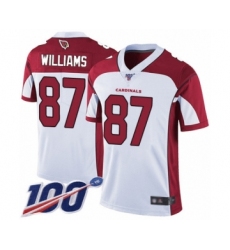 Youth Arizona Cardinals #87 Maxx Williams White Vapor Untouchable Limited Player 100th Season Football Jersey