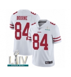 Men's San Francisco 49ers #84 Kendrick Bourne White Vapor Untouchable Limited Player Super Bowl LIV Bound Football Jersey
