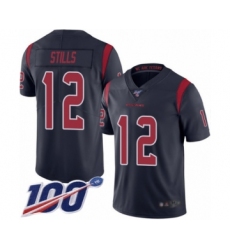 Youth Houston Texans #12 Kenny Stills Limited Navy Blue Rush Vapor Untouchable 100th Season Football Jersey