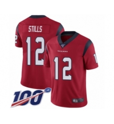 Youth Houston Texans #12 Kenny Stills Red Alternate Vapor Untouchable Limited Player 100th Season Football Jersey