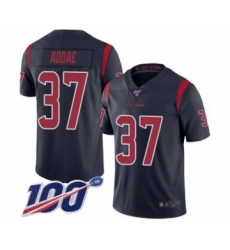 Men's Houston Texans #37 Jahleel Addae Limited Navy Blue Rush Vapor Untouchable 100th Season Football Jersey