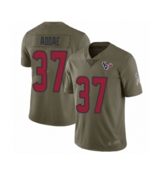 Men's Houston Texans #37 Jahleel Addae Limited Olive 2017 Salute to Service Football Jersey