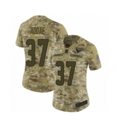 Women's Houston Texans #37 Jahleel Addae Limited Camo 2018 Salute to Service Football Jersey