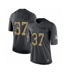 Youth Houston Texans #37 Jahleel Addae Limited Black 2016 Salute to Service Football Jersey