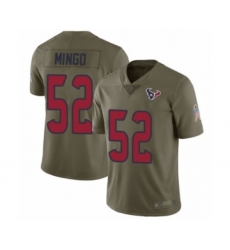Youth Houston Texans #52 Barkevious Mingo Limited Olive 2017 Salute to Service Football Jersey