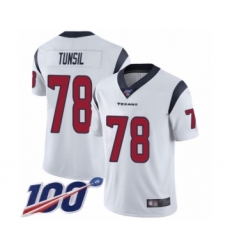 Men's Houston Texans #78 Laremy Tunsil White Vapor Untouchable Limited Player 100th Season Football Jersey