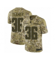 Men's Los Angeles Chargers #36 Roderic Teamer Limited Camo 2018 Salute to Service Football Jersey