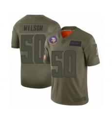 Youth Minnesota Vikings #50 Eric Wilson Limited Camo 2019 Salute to Service Football Jersey